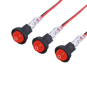 Button switch wire harness